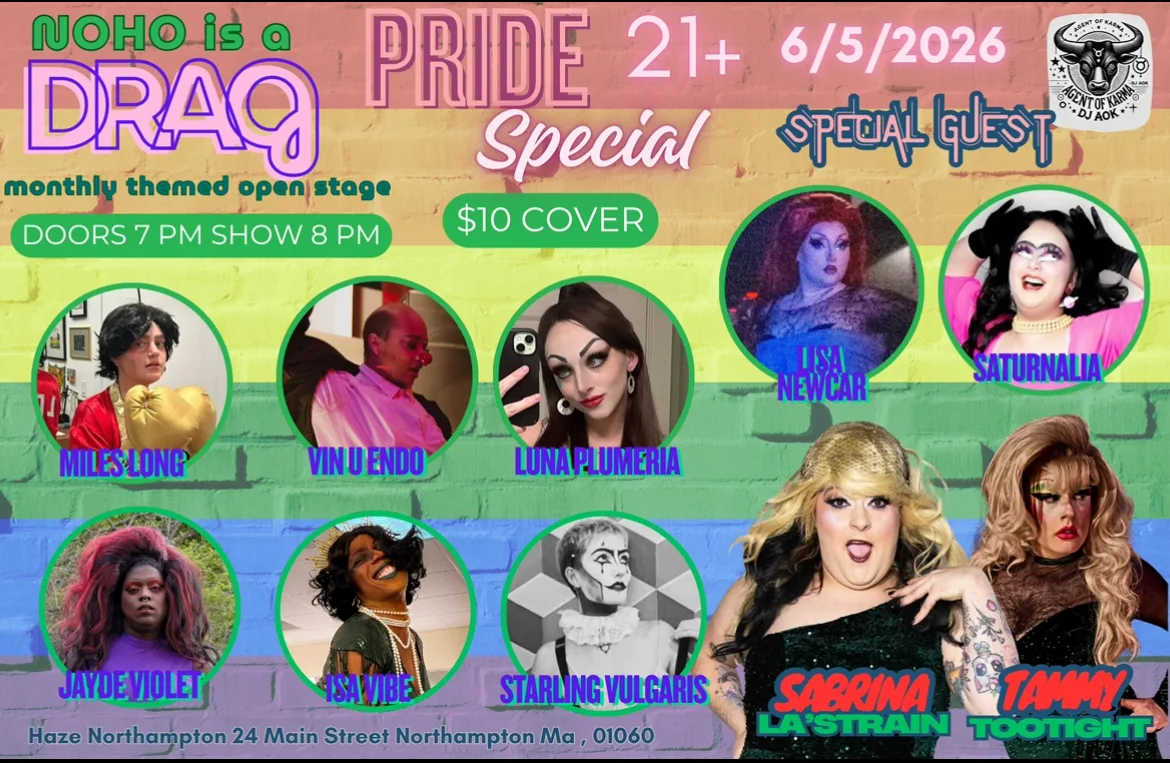 Flyer: Drag open haus: hosted by Sabrina la’strange