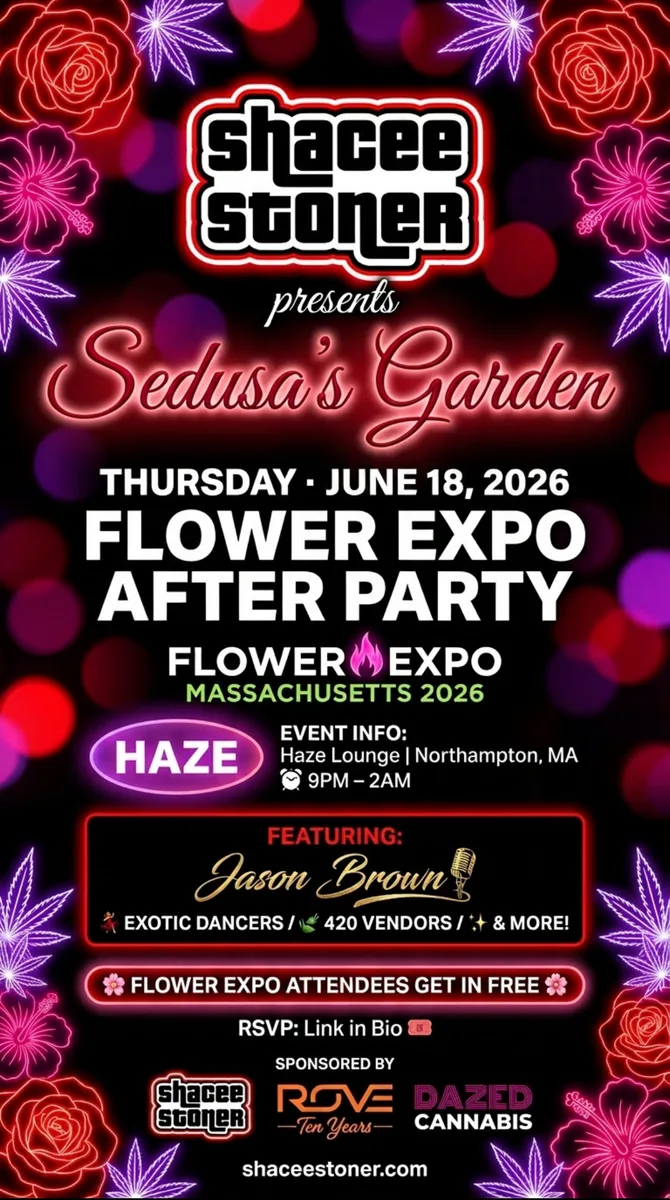 Flyer: Flower Expo after party with DJ Jason Brown!