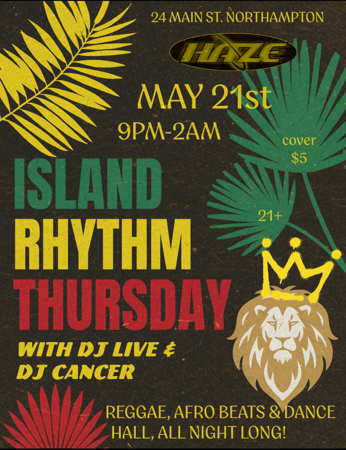 Flyer: Reggae nite with DJ live & DJ cancer