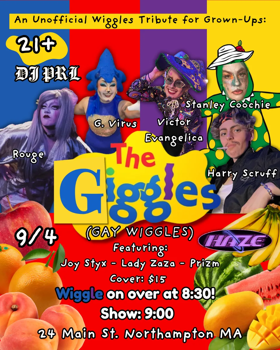 Flyer: Wiggles drag performance