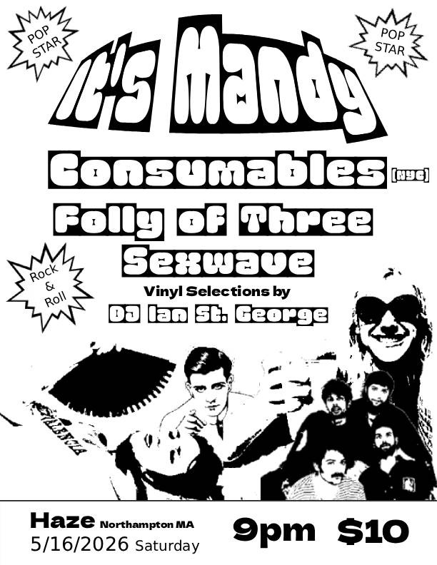 Flyer: Live music and vinyl DJ!