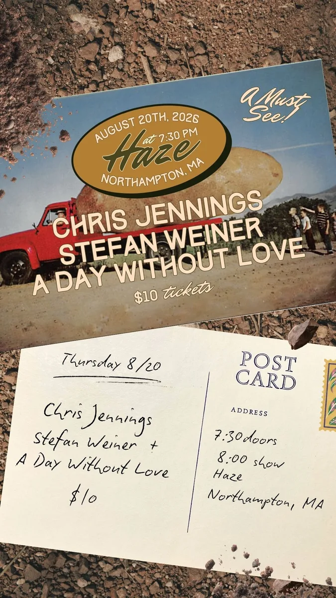 Flyer: Stefan Weiner, Chris Jennings, A day without love